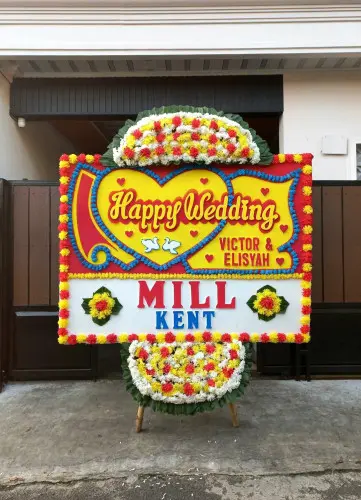 Papan Bunga Pernikahan pegadungan