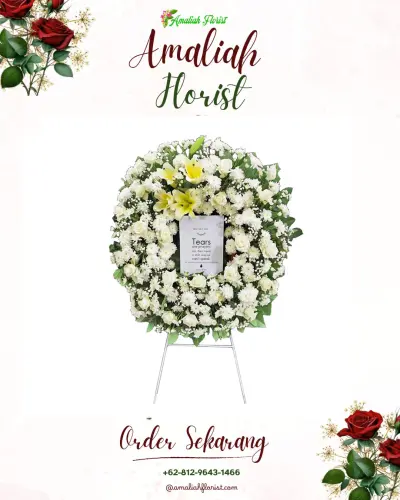 Krans Bunga Duka Cita pegadungan